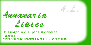annamaria lipics business card